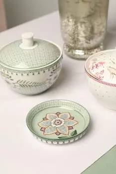 Блюдце для чайных пакетиков фарфоровое с принтом Lily&Lotus Pip Studio