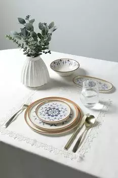 Блюдце фарфоровое с принтом Reflect Pioli