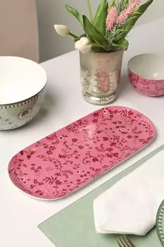 Блюдо овальное фарфоровое с принтом Jolie Pip Studio