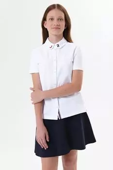 Блуза хлопковая с коротким рукавом Junior Republic