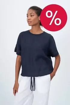 Блуза льняная на кулиске ElectraStyle