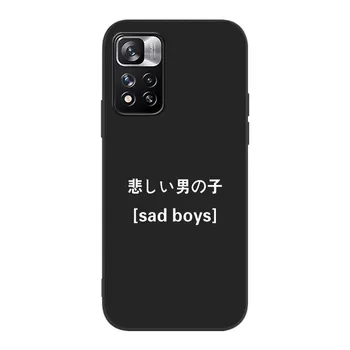 Чехол с японскими комиксами Harajuku Manga для Xiaomi Redmi Note 9S 9 11 10 8 Pro 9C 9 K40 9A 7 8T 7A 9T, черный силиконовый чехол для телефона Redmi K40