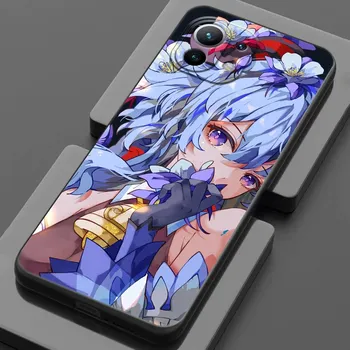 Чехол для телефона для Xiaomi Mi 11 Lite 5G NE 11i 11X 11T 12 Pro Poco F3 X3 GT X4 NFC Pro, чехлы с аниме Genshin Impact Flower Game Mi 11