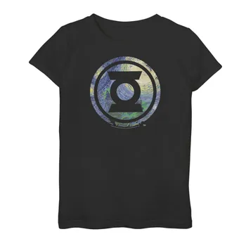 Футболка с логотипом DC Comics Green Lantern Starry Night для девочек 7–16 лет DC Comics