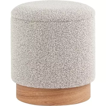 Пуф с ящиком Холли XS букле бежевый, Stool Group