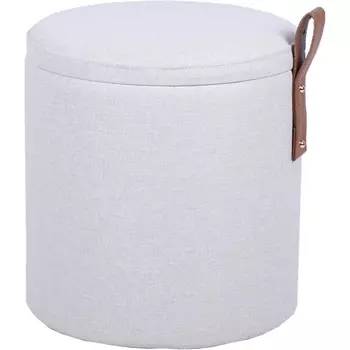 Пуф с ящиком Эркки рогожка XS белый Stool Group арт.УТ000039492