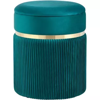 Пуф Миранда с ящиком велюр бирюзовый УТ000035332 Stool Group