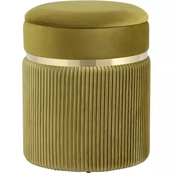 Пуф Миранда с ящиком велюр оливковый УТ000035333 Stool Group