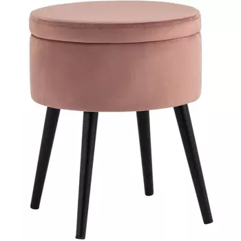 Пуф Клайс с ящиком велюр пыльно-розовый УТ000035913 Stool Group