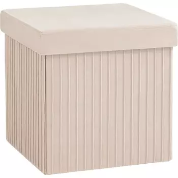 Пуф складной с ящиком Store Square бежевый Stool Group (арт.УТ000038974)