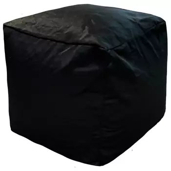 Пуфик Dreambag Куб Черный Фьюжн (Классический) 3902101