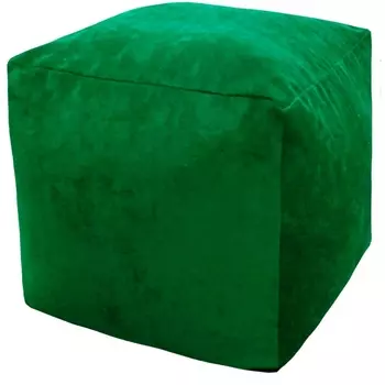 Пуфик Dreambag Куб Зеленый Микровельвет (Классический) 3912901