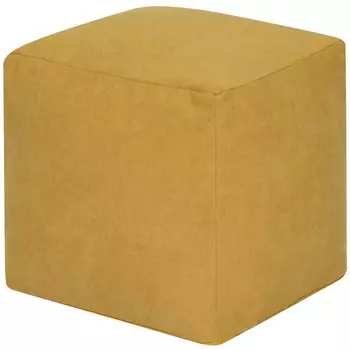 Пуфик Dreambag Куб Желтый Велюр (Классический) 3922701