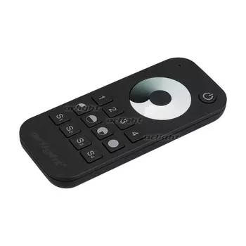 Пульт SMART-R24-DIM Black (4 зоны, 2.4G) (Arlight, IP20 Пластик, 5 лет) 023475