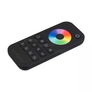 Пульт SMART-R28-RGBW Black (1 зона, 2.4G) (Arlight, IP20 Пластик, 5 лет) 023479