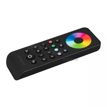 Пульт SMART-R43-RGBW Black (8 зон, 2.4G) (Arlight, IP20 Пластик, 5 лет) 031953