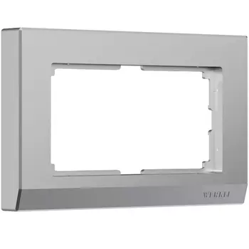 Рамка для двойной розетки (серебряный) (a050909) Werkel Stark серебряный W0081806