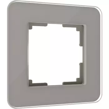 Рамка на 1 пост Elite (дымчатый, стекло) Werkel W0012417 (a057874)