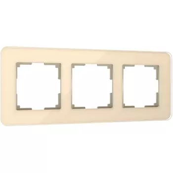 Рамка на 3 поста Elite (айвори, стекло) Werkel W0032443 (a057884)