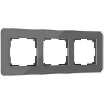 Рамка на 3 поста Elite (графит, стекло) Werkel W0032440 (a057880)