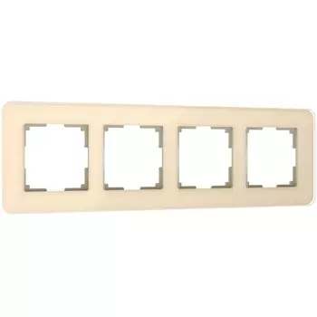Рамка на 4 поста Elite (айвори, стекло) Werkel W0042443 (a057885)