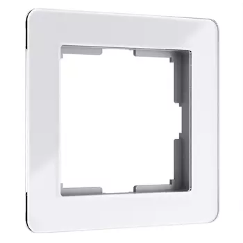 Рамка на 1 пост Acrylic (белый) Werkel W0012701 (a059313)