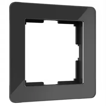 Рамка на 1 пост Acrylic (черный) Werkel W0012708 (a059316)
