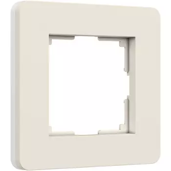 Рамка на 1 пост (айвори/белый, soft-touch) Werkel W0013066 (a067251)