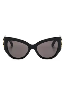 Солнцезащитные очки в оправе 'кошачий глаз' с логотипом Balenciaga Eyewear, черный
