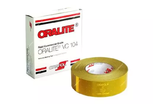Светоотражающая лента_Oralite VC104 Rigid Grade Commercial для жесткого борта, желтая 0.05x50 м