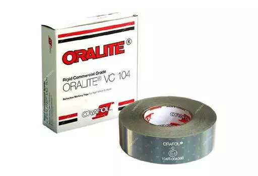 Светоотражающая лента_Oralite (Reflexite) VC104 Rigid Grade Commercial для жесткого борта, белая 0.05x50 м