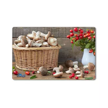 Доска Larange стекло Грибы 20x30 см