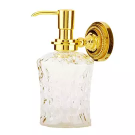 Дозатор для мыла Boheme Imperiale золотой 8,5х8,5х17 см