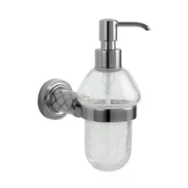 Дозатор для мыла Boheme Murano серебряный 8,5х14х19 см