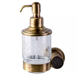 Дозатор для мыла Boheme Royal Cristal бронзовый 12х8х17,5 см