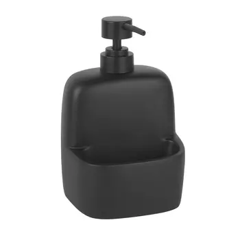 Дозатор WasserKRAFT с емкостью для губки K-8499 черный