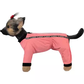 Дождевик для собак DOGMODA Мартин розовый для девочки размер 5