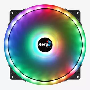 Вентилятор AeroCool Duo 20 ARGB 6-pin, 200 мм, 700rpm, 18.3 дБ, 6-pin, 1шт, ARGB (4710562752601)
