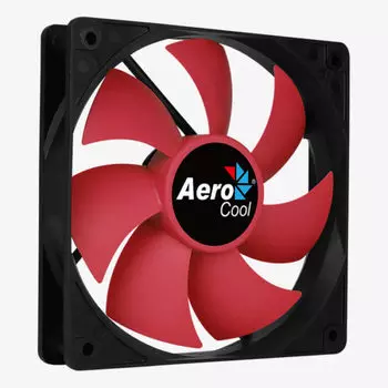 Вентилятор AeroCool Force 12 PWM, 120 мм, 1500rpm, 27.5 дБ, 4-pin PWM, 1шт (Force 12 PWM Red)
