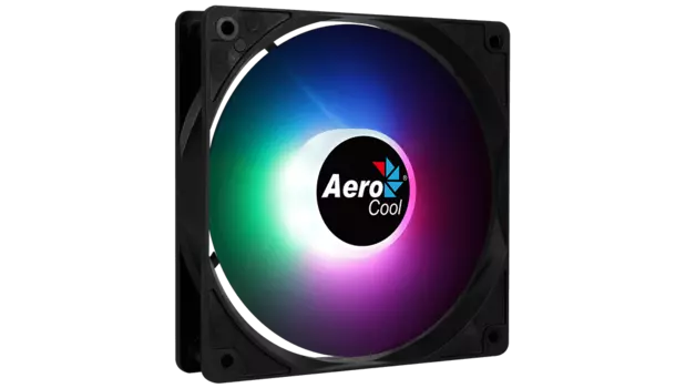 Вентилятор AeroCool Frost 12 PWM, 120 мм, 1500rpm, 28 дБ, 4-pin PWM, 1шт, RGB подсветка
