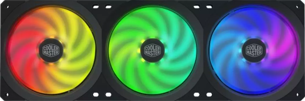 Комплект вентиляторов Cooler Master MasterFan SF360R ARGB, 120 мм, 2500rpm, 30 дБ, 4-pin PWM, 3шт, ARGB подсветка (MFX-B2D3-18NPA-R1)