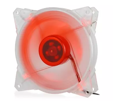 Вентилятор Crown CMCF-12025S-1210, 120 мм, 1650rpm, 28 дБ, 3-pin+4-pin Molex, 1шт, красная подсветка (CM000002219)