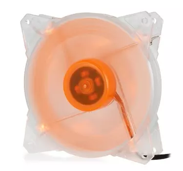 Вентилятор Crown CMCF-12025S-1213, 120 мм, 1650rpm, 28 дБ, 3-pin+4-pin Molex, 1шт, оранжевая подсветка (CM000002222)