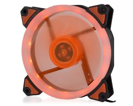 Вентилятор Crown CMCF-12025S-1233, 120 мм, 1650rpm, 23 дБ, 3-pin+4-pin Molex, 1шт, оранжевая подсветка (CM000002230)