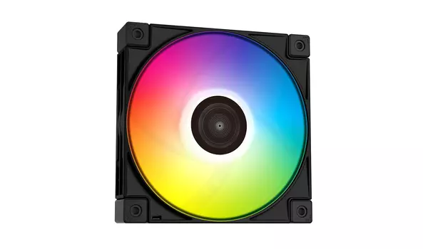 Вентилятор Deepcool FC120, 120 мм, 1800rpm, 28 дБ, 4-pin PWM, 1шт, черный, ARGB подсветка (R-FC120-BAMN1-G-1)