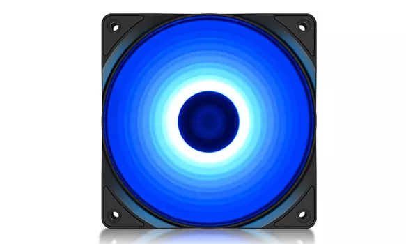 Вентилятор Deepcool RF120B, 120 мм, 1300rpm, 21.9 дБ, 3-pin, 1шт, синяя подсветка (DEEPCOOL RF120B)