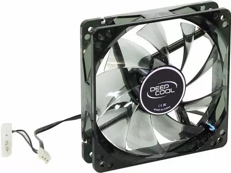 Вентилятор Deepcool WIND BLADE 120, 120 мм, 1300rpm, 26.6 дБ, 3-pin, 1шт, синяя подсветка