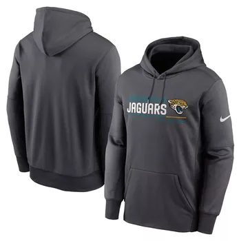 Мужская антрацитовая толстовка с капюшоном и логотипом Jacksonville Jaguars Prime Nike