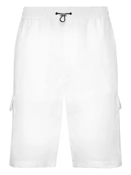Хлопковые шорты Philipp Plein, белый
