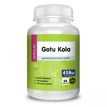 Витамины и минералы - Готу Кола, 60 кап. (срок годности до 25.03.23)